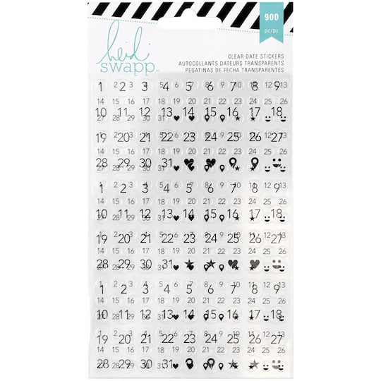 Heidi Swapp™ Memory Planner Clear Date Stickers